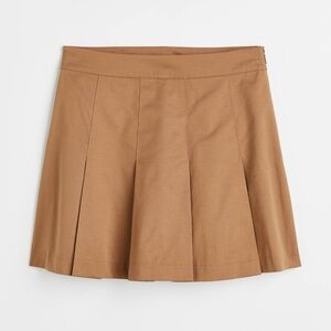 Tan Pleated Skirt from H&M